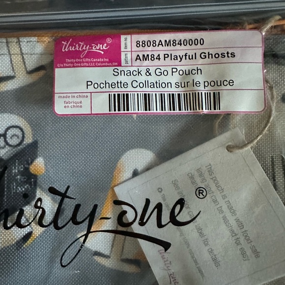 NEW Snack & Go Pouch from Thirty-One -Halloween theme 👻🧡👻 - Picture 2 of 3